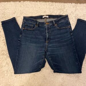 Loft Curvy Skinny Crop Jeans